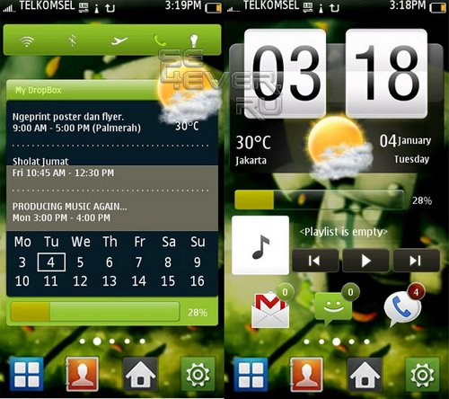 HTC Galaxy - Свежий скин для SPB Mobile Shell